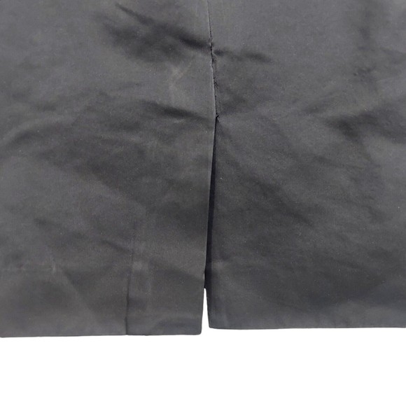 Madewell Black Pencil Knee Length Skirt Shiny With Pockets Women's Small Lined - Picture 4 of 5